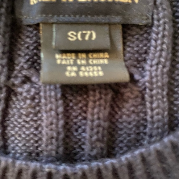 Ralph Lauren Cotton navy size 7 Cable knit dress - Picture 5 of 8